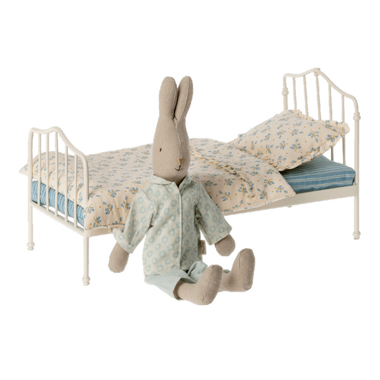 Cama metal, azul
