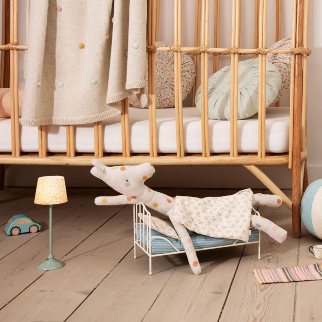 Cama metal, azul