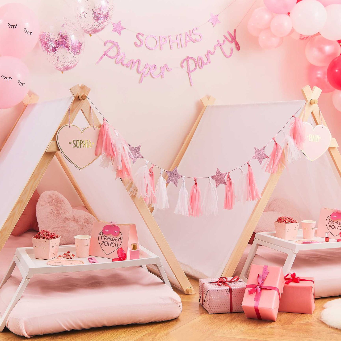 Pacotes pamper party rosa