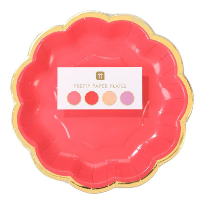 Pratos multicolor tons rosa