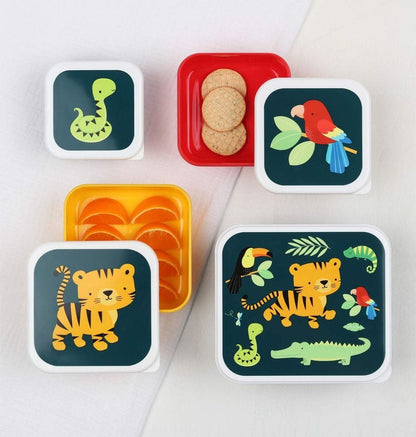 Caixas conj. 4 selva tigre