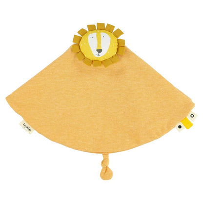 Doudou leão amarelo pano redondo