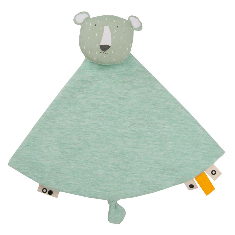 Doudou urso polar água pano redondo