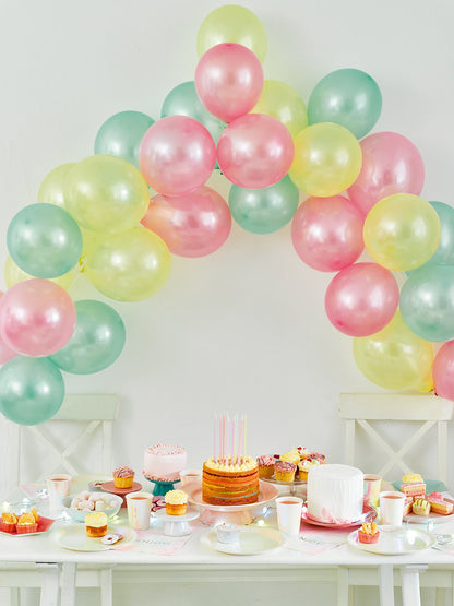 Kit balões multicores pastel