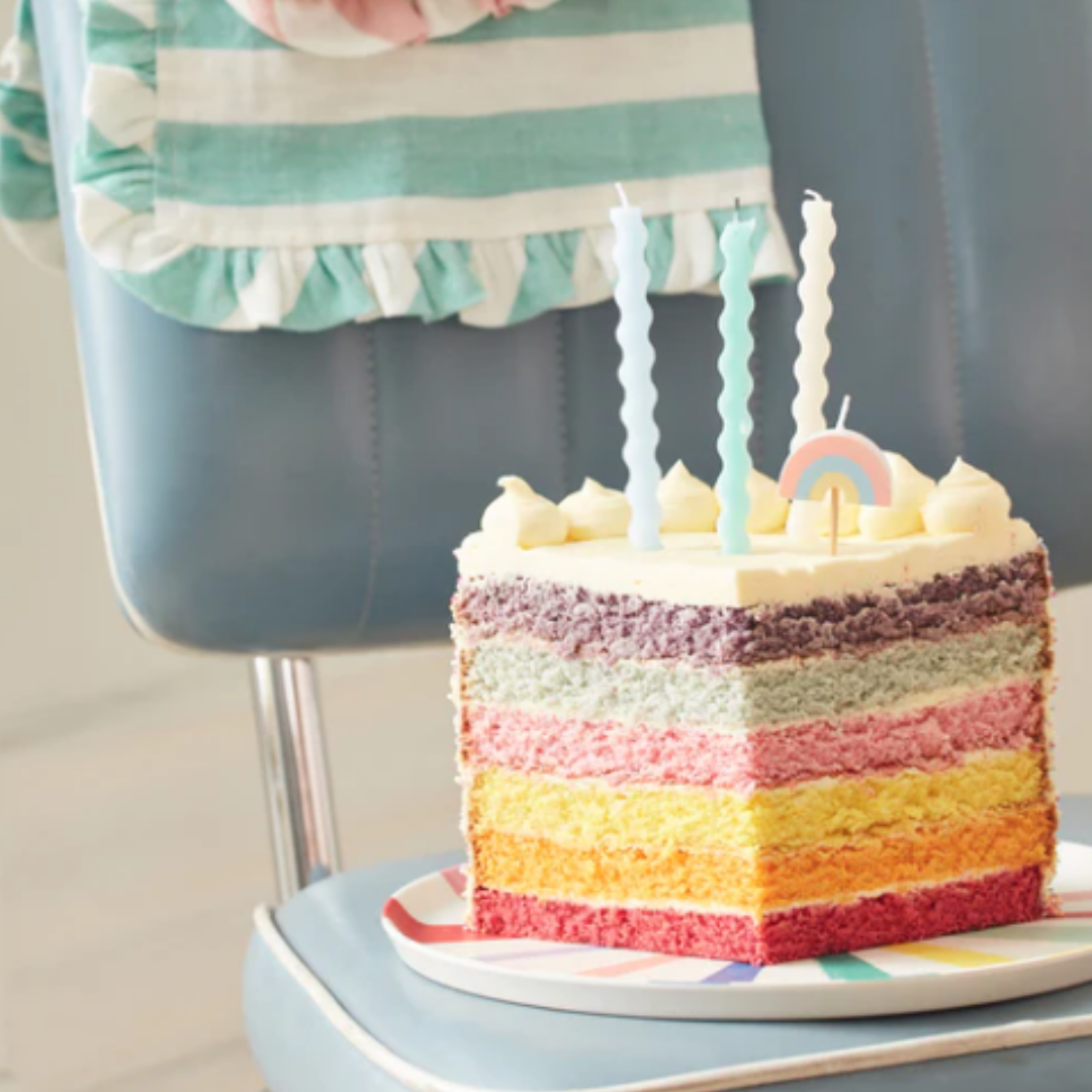 Velas onduladas pastel