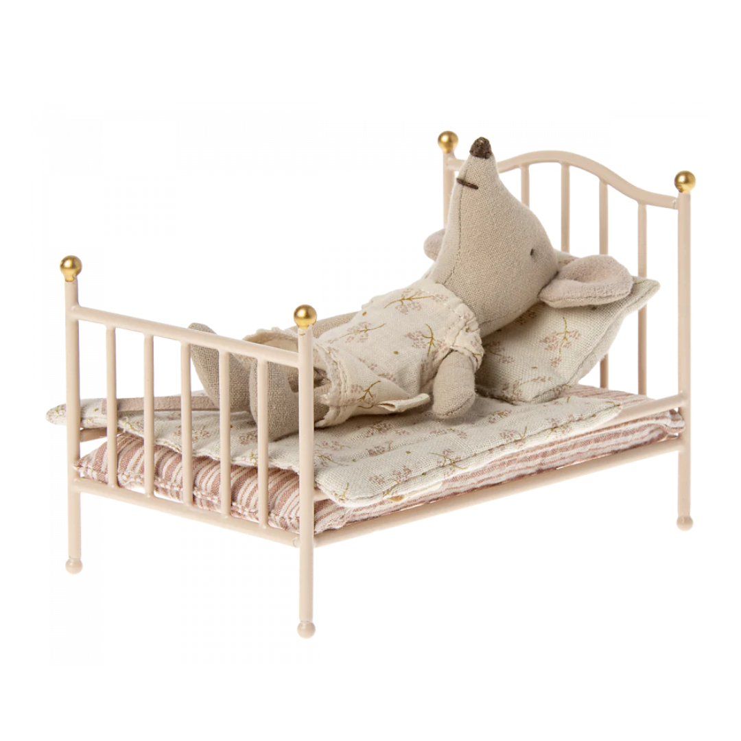 Cama metal vintage, rosa