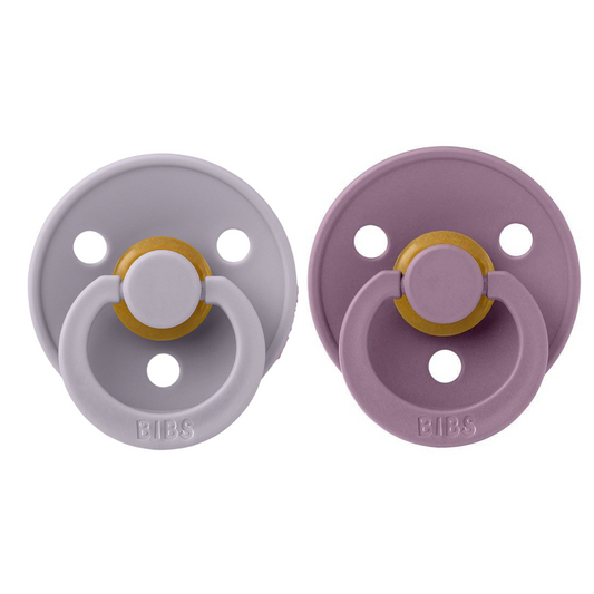 Conj. 2 chuchas BIBS®  fossil grey/ mauve