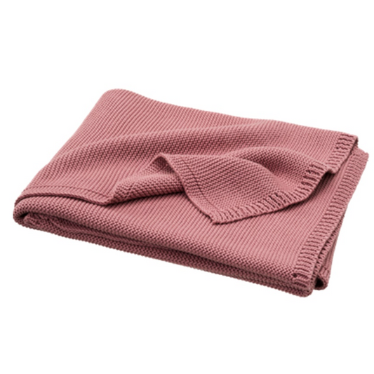 Manta algodão rosa escuro