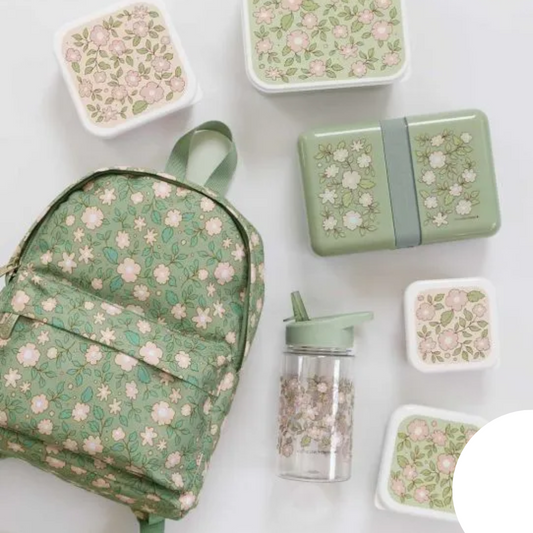 Garrafa flores verde