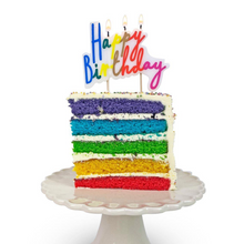 Carregar imagem no visualizador da galeria, Vela Happy Birthday arco íris