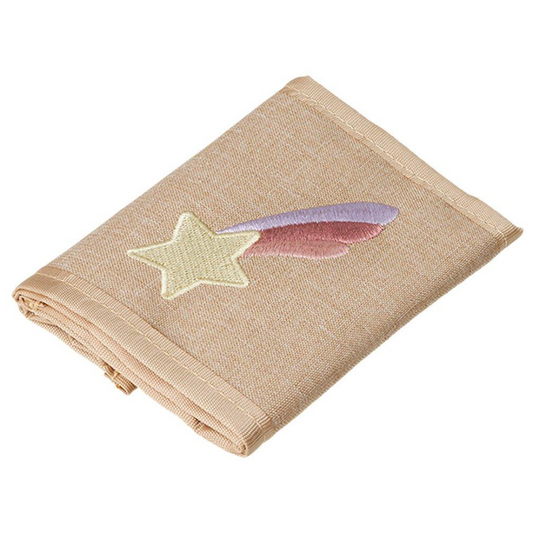Carteira bege estrela