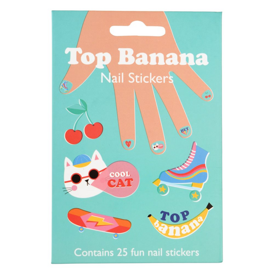 Autocolantes de unhas top banana