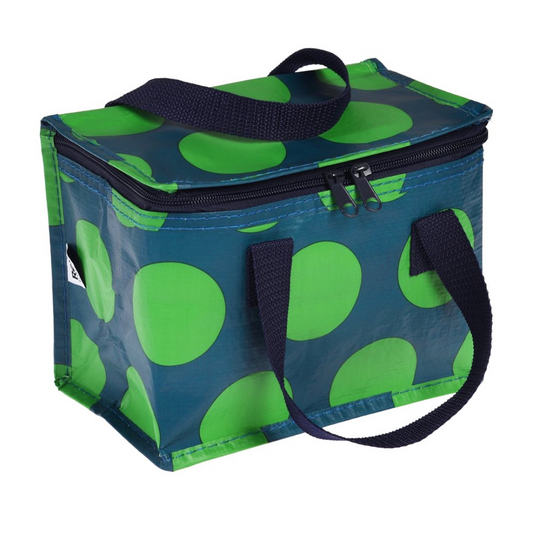 Lancheira térmica navy bolas verde