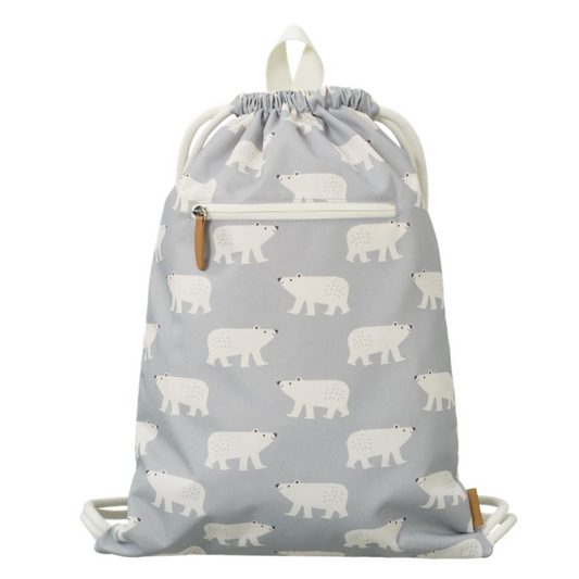 Mochila cordões urso polar