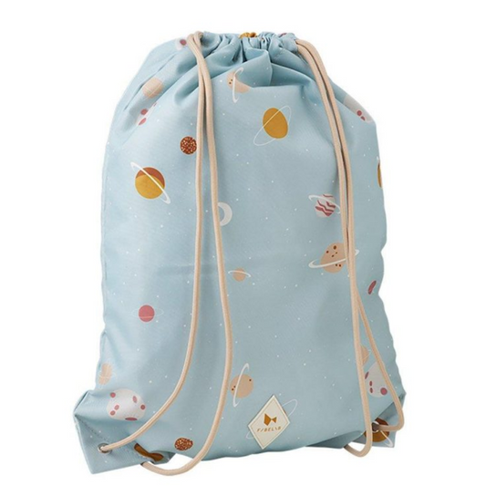Mochila cordões planetas
