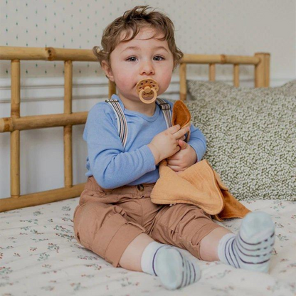 Doudou canguru azul
