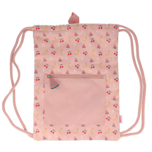 Mochila cordões frutas