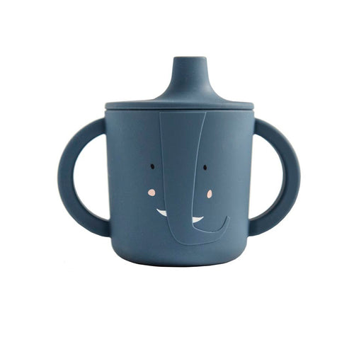 Copo silicone elefante azul