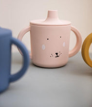 Carregar imagem no visualizador da galeria, Copo silicone coelho rosa