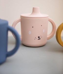 Copo silicone coelho rosa