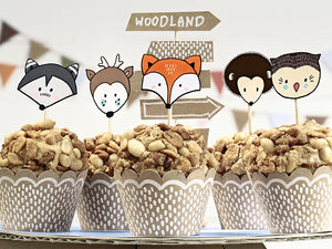 Kit cupcakes woodland
