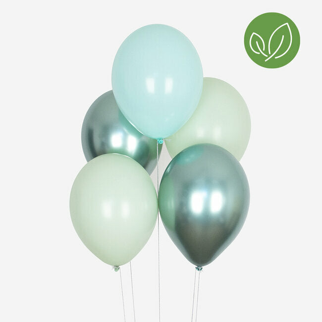 Balões lisos trio verde
