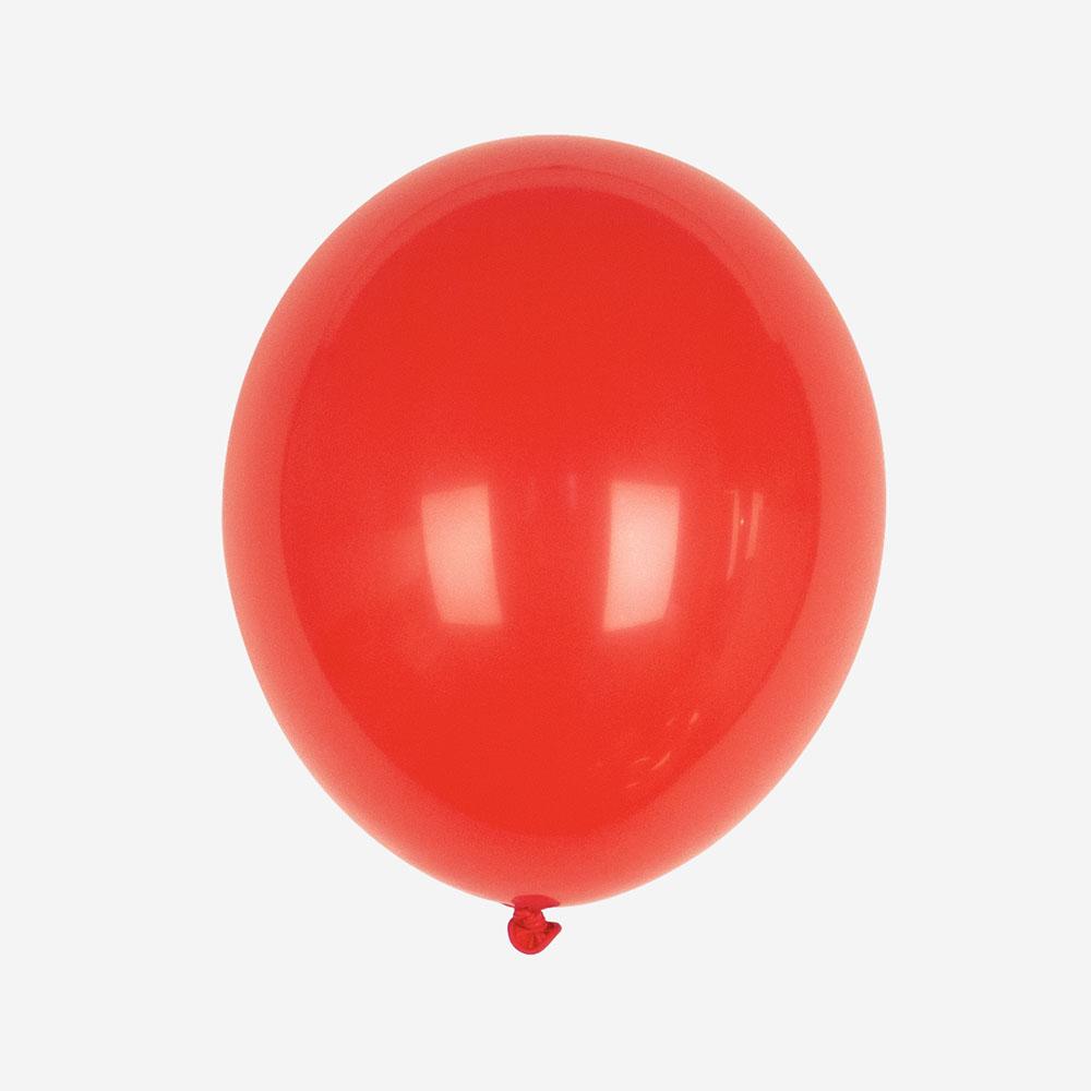 Balões de látex encarnado