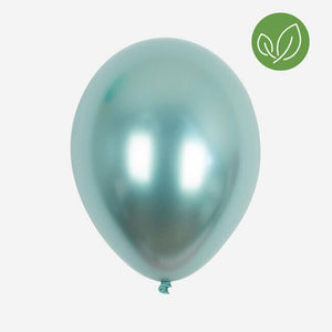 Balões de látex metálico verde