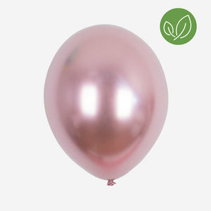Balões de látex metálico rosa