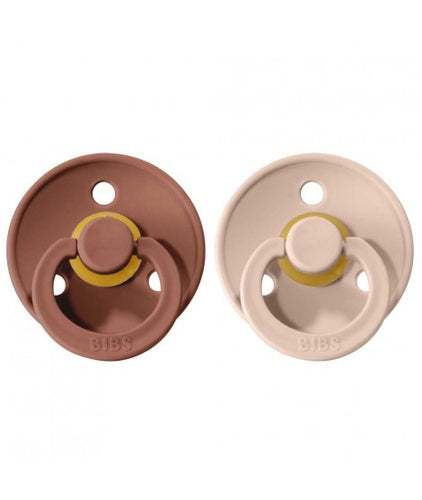 Conj. 2 chuchas BIBS® blush/woodchuck