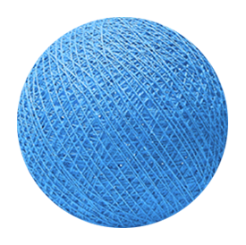 Cotton balls - bright blue