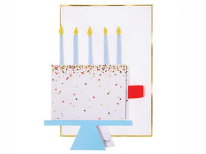 Cartão de aniversário bolo