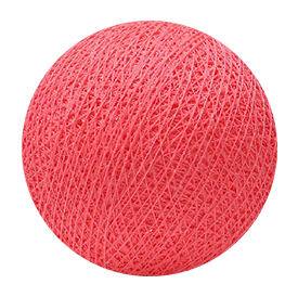 Cotton balls - coral pink