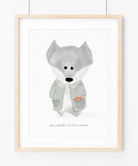 Kind wolf ilustração