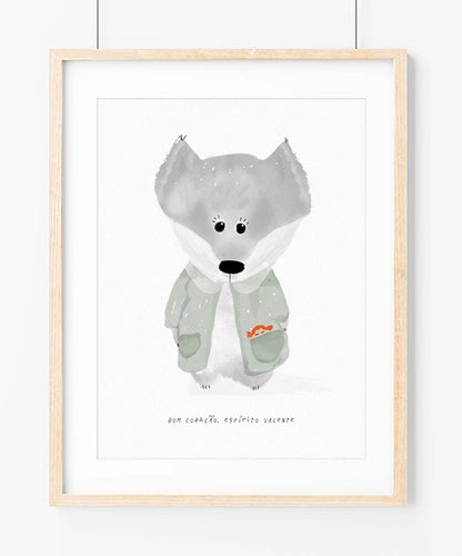 Kind wolf ilustração