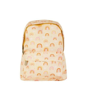 Mini mochila arco-íris amarelo pastel