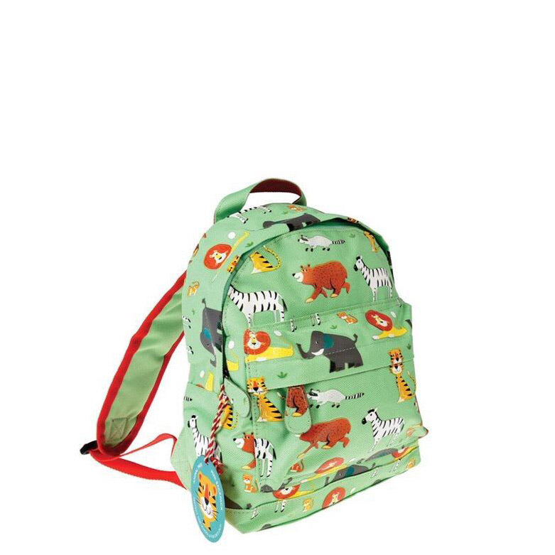 Mini mochila animais verde