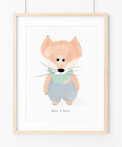 Baby fox ilustração