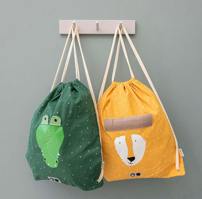 Mochila cordões trixie crocodilo