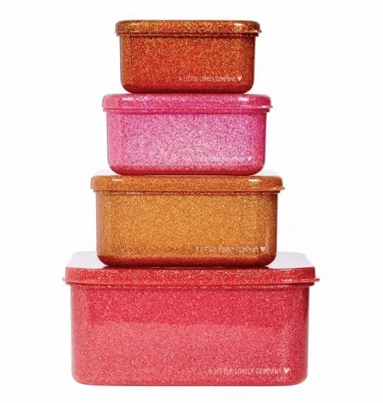 Caixas conj. 4 glitter outono