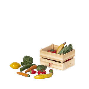 Caixote de frutas e vegetais