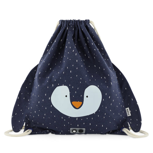 Mochila cordões trixie pinguim