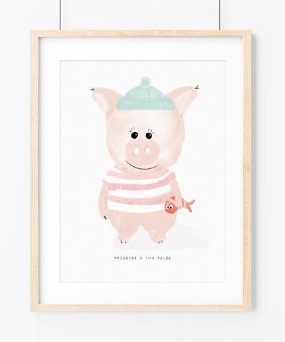 Sailor piglet ilustração