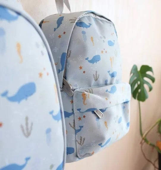 Mini mochila baleias