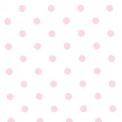 Tecido plastificado - dots big pink