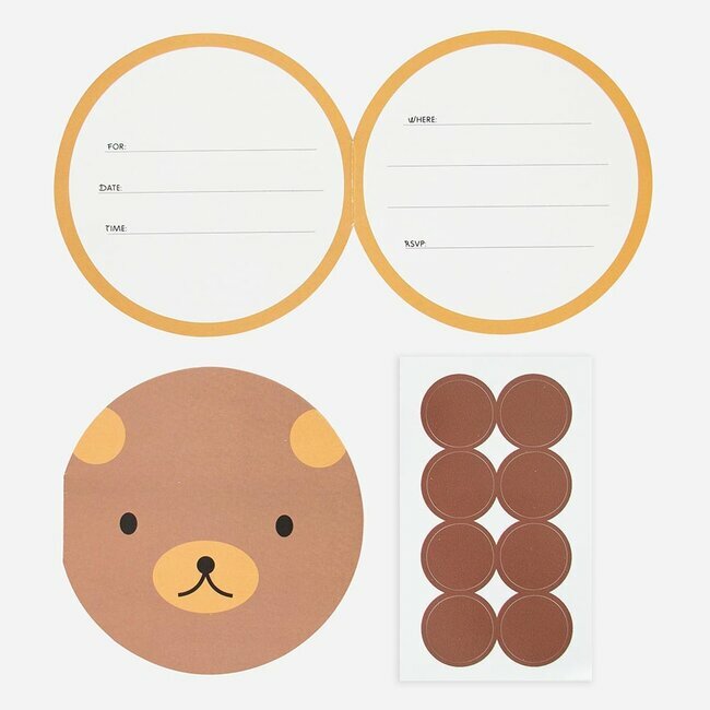 Convites animais floresta - urso