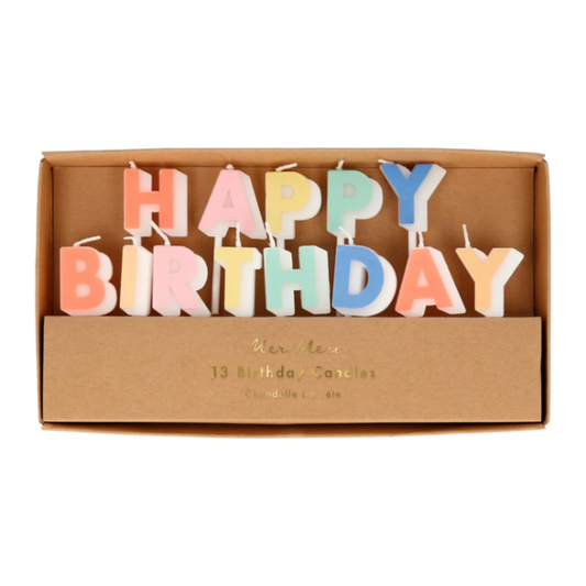 Vela "happy birthday" multicolor