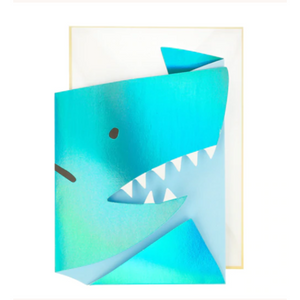 Cartão aniversário tubarão