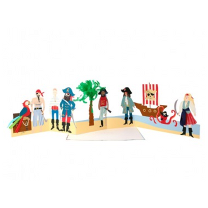 Cartão aniversário piratas