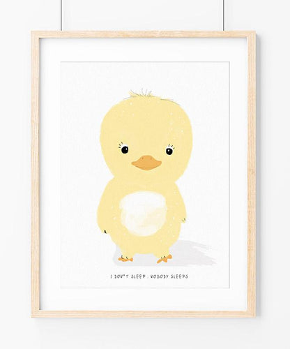 Never Sleeps Chick ilustração
